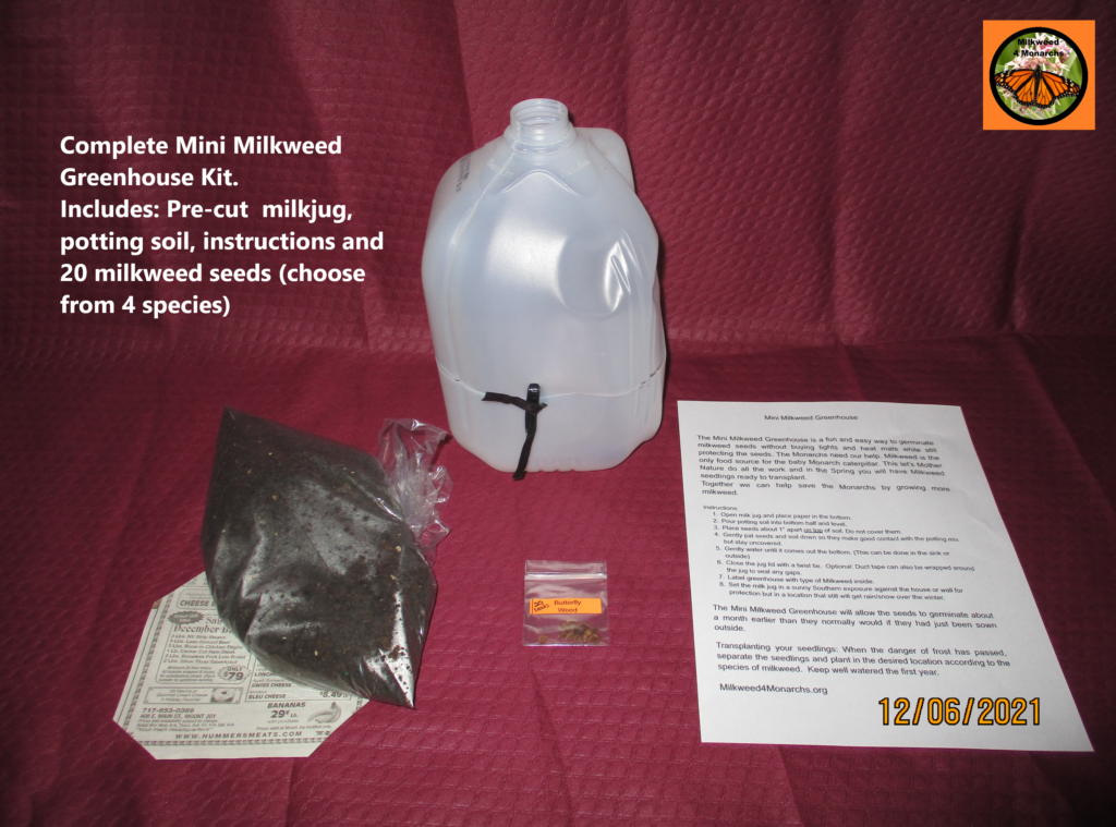Mini Milkweed Greenhouse Kit